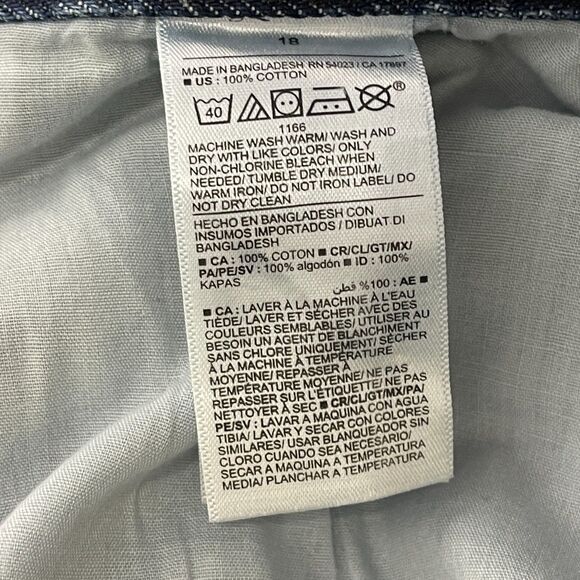 New Old Navy High Rise Slouchy Straight Crop Jeans Women's Size 18 - Picture 7 of 9